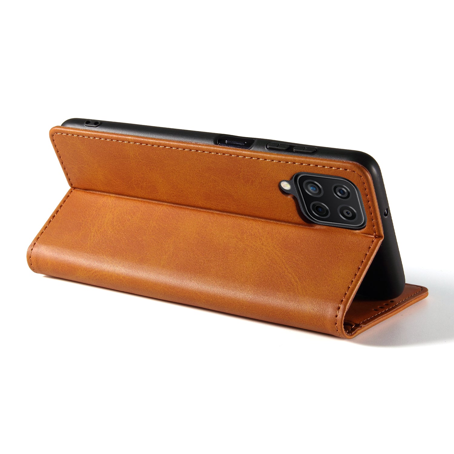Protective Phone Case For Samsung Galaxy A22 4G (EU Version) Leather Calf Texture Phone Cover Wallet Stand Protective Phone Case For Samsung Galaxy A22 4G (EU Version) Leather Calf Texture Phone Cover Wallet Stand